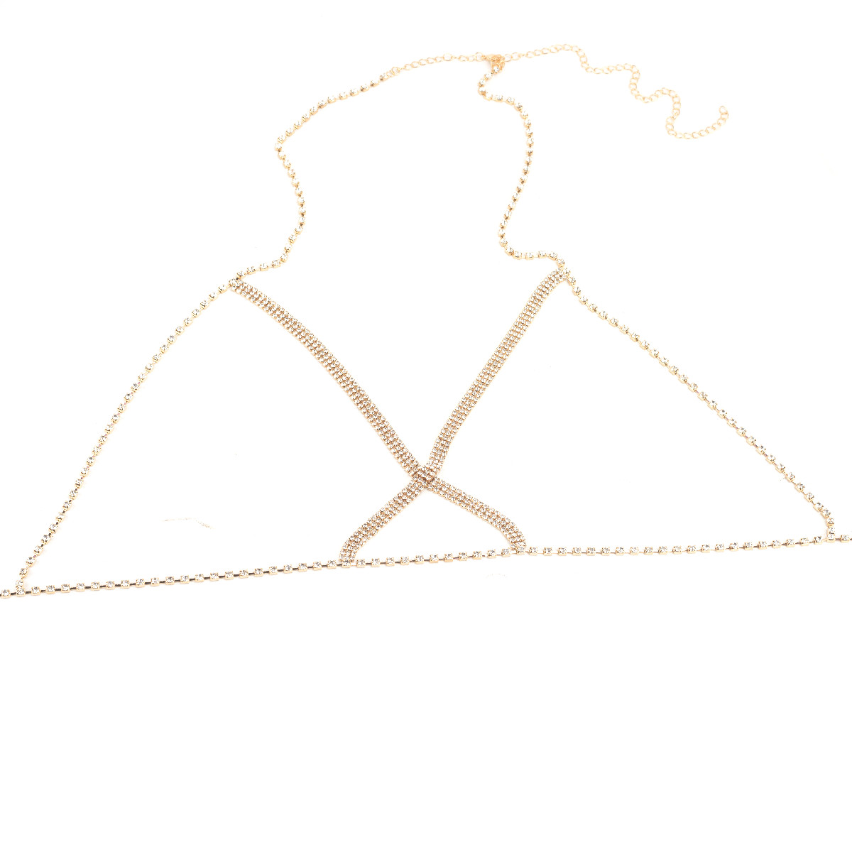 Body Chain Seios em Strass e Correntes - Exclusiva | Tamanho Único - 2