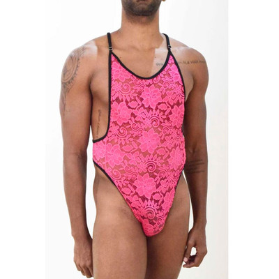 Body Masculino Cavado em Renda com Regulador - Steves Designer | Tamanho Único