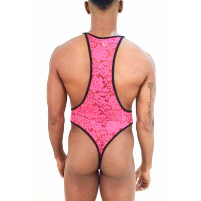 Body Masculino Cavado em Renda com Regulador - Steves Designer | Tamanho Único