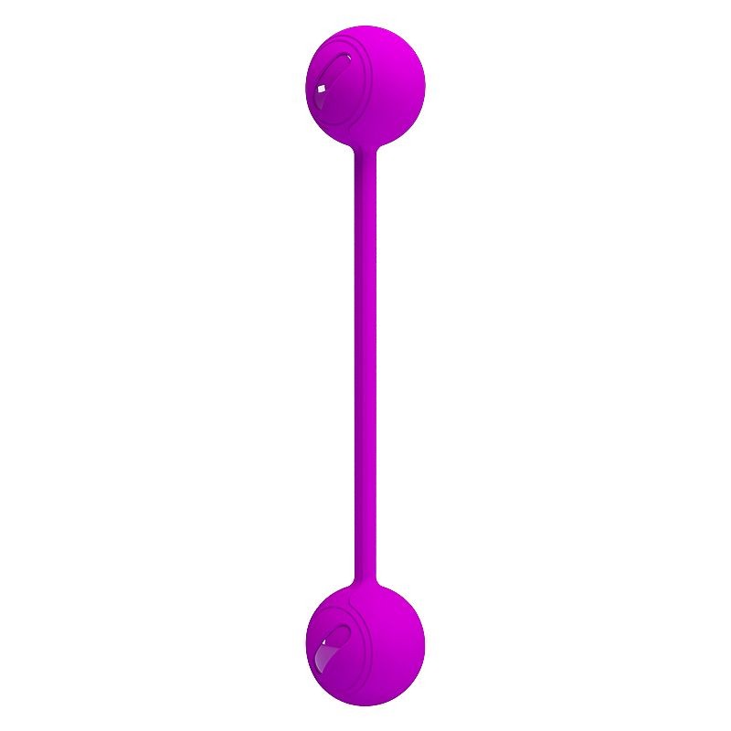 Bolas com Peso para Pompoar em Silicone Soft Touch e Alça de segurança - Pretty Love Kegel Ball III - 2