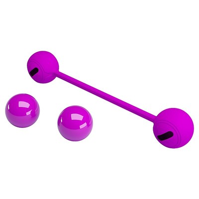 Foto 3 do produto Bolas com Peso para Pompoar em Silicone Soft Touch e Alça de segurança - Pretty Love Kegel Ball III