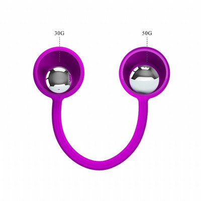 Foto 4 do produto Bolas com Peso para Pompoar em Silicone Soft Touch e Alça de segurança - Pretty Love Kegel Ball III
