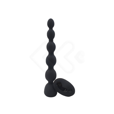 Foto 3 do produto Bolinha Tailandesa Recarregável em Silicone com Tamanho Gradativo, 10 Modos de Vibração e Controle Remoto sem Fio - Aphrodisia Anal Beads - L | 21,5 x 3,3 cm