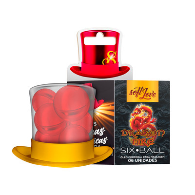 Foto 1 do produto Bolinhas Explosivas com Efeito de Aquecimento - Soft Love Sixball Dragon Fire | 6 Unidades