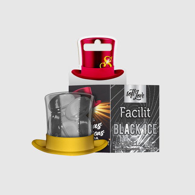 Bolinhas Explosivas Lubrificante e Dessensibilizante com Sensação Refrescante - Soft Love Facilit Black Ice Six Ball | 6 Unidades