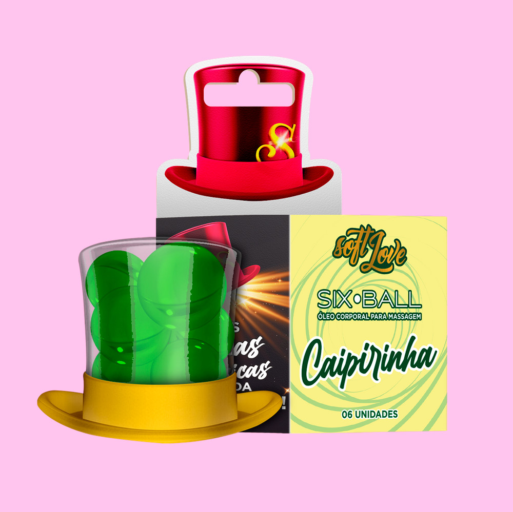 Bolinhas Explosivas Lubrificantes e Beijáveis - Soft Love Sixball | 6 unidades | Disponível em 9 Sabores - 3