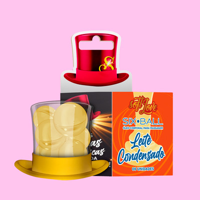 Foto 5 do produto Bolinhas Explosivas Lubrificantes e Beijáveis - Soft Love Sixball | 6 unidades | Disponível em 9 Sabores