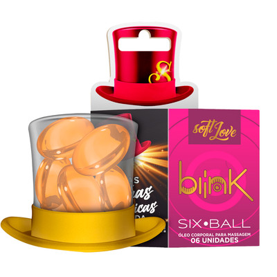 Bolinhas Explosivas com Óleo Dessensibilizante Anal - Soft Love SixBall Blink | 6 unidades
