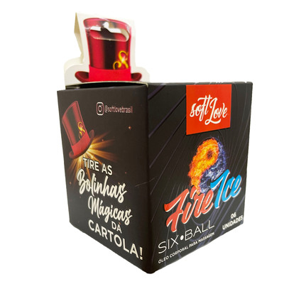 Bolinhas Explosivas com Sensação de Aquecimento e Resfriamento - Fire Ice Soft Love | 6 Unidades