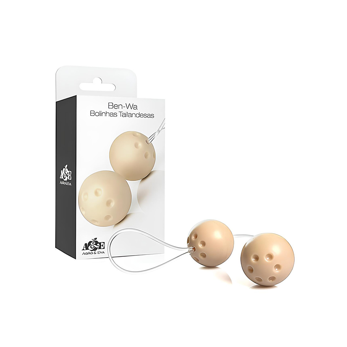 Bolinhas Tailandesas com 2 Esferas e Cordão de Silicone - Ben-Wa | Disponível em 3 Cores - 2
