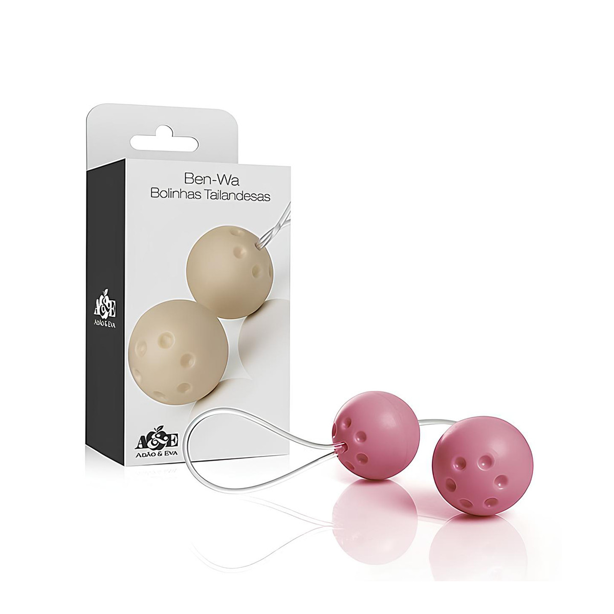 Bolinhas Tailandesas com 2 Esferas e Cordão de Silicone - Ben-Wa | Disponível em 3 Cores - 3