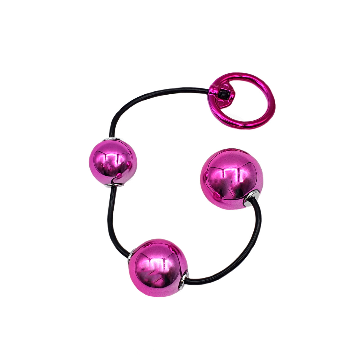 Bolinhas Tailandesas para Pompoarismo com 3 Esferas e Alças de Segurança - Hard | Disponível em 6 Cores - 11