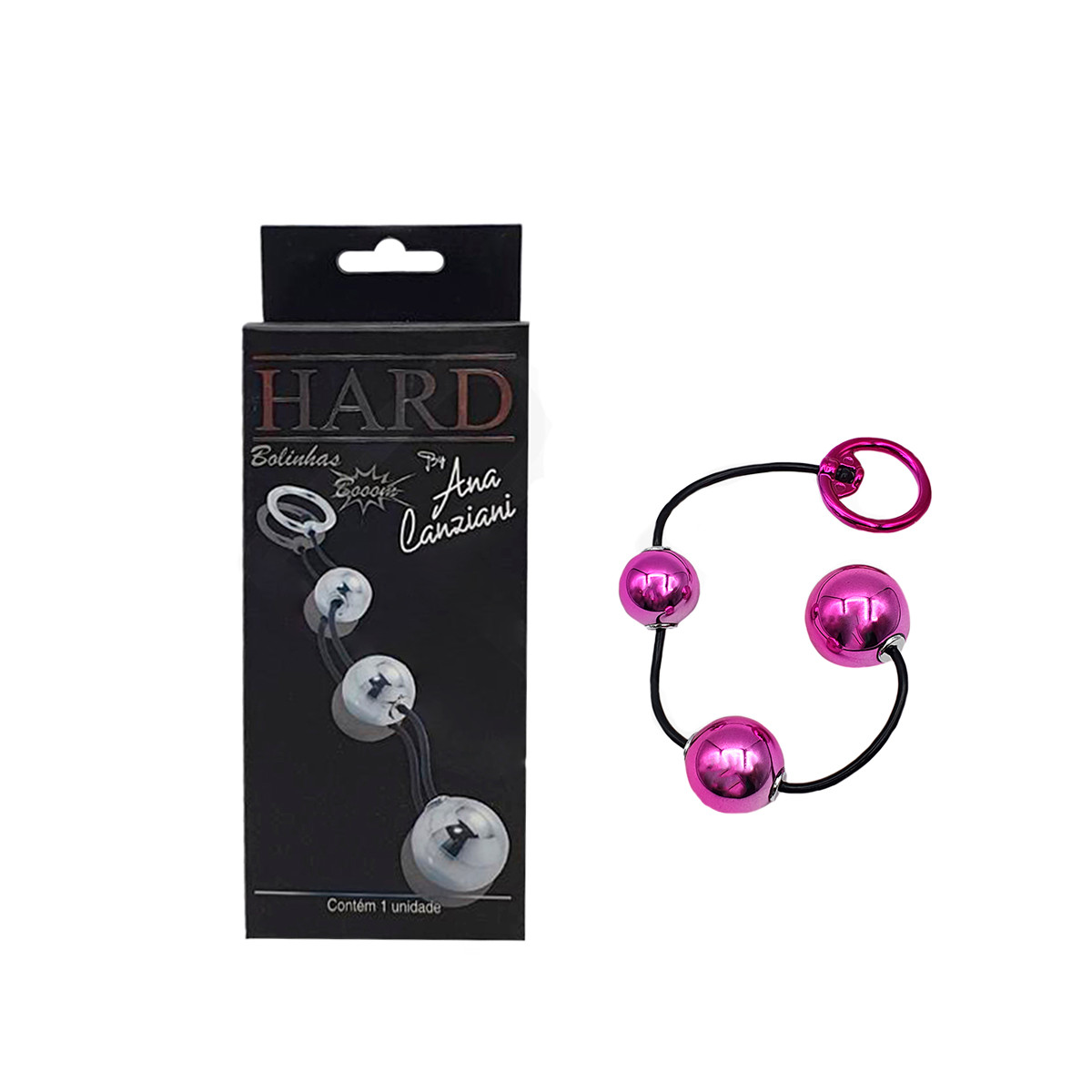 Bolinhas Tailandesas para Pompoarismo com 3 Esferas e Alças de Segurança - Hard | Disponível em 6 Cores - 9