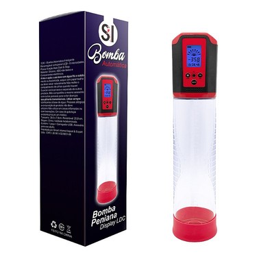Bomba Peniana Automática Recarregável com 8 Modos de Intensidade de Vibração- SI sexy Import | 19,6 x 5,9 cm | Disponível em 2 Cores