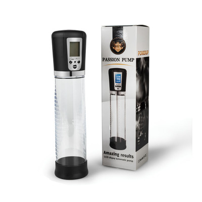 Bomba Peniana Automática Recarregável com Painel em LCD e 4 Intensidades de Sucção - Passion Pump | 20 x 6 cm