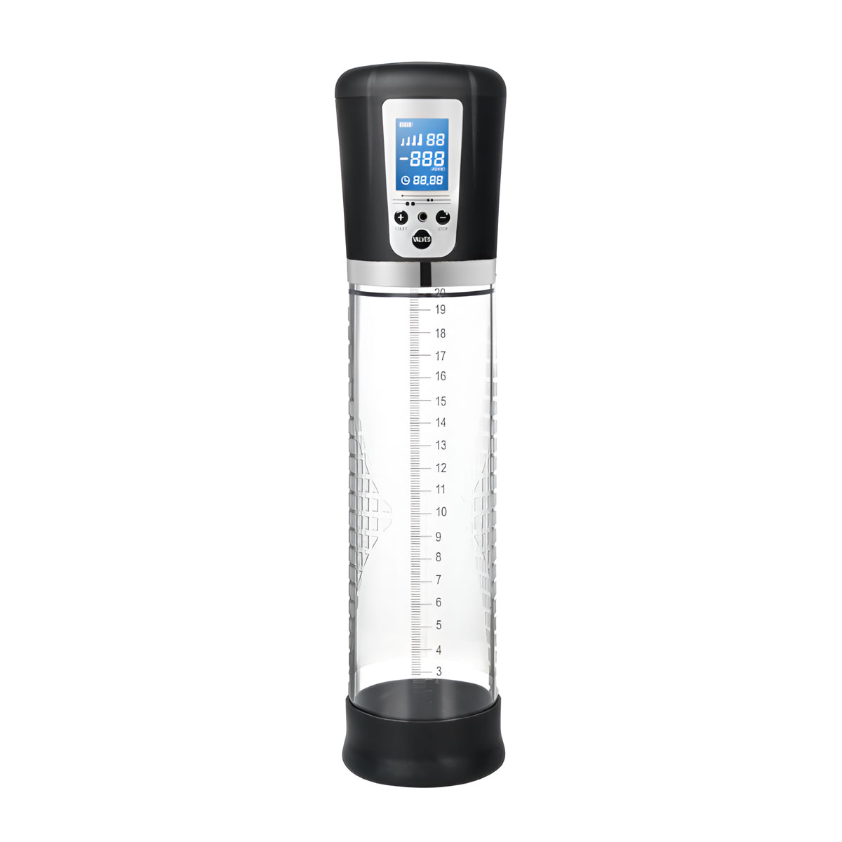 Bomba Peniana Automática Recarregável com Painel em LCD e 4 Intensidades de Sucção - Passion Pump | 20 x 6 cm - 2