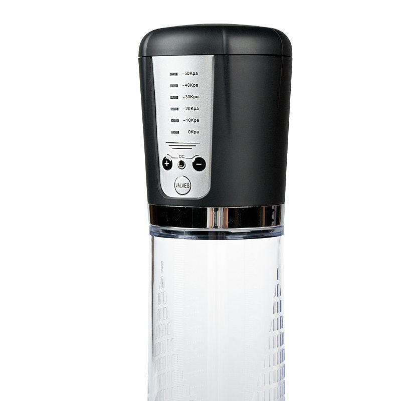 Bomba Peniana Automática Super Forte Recarregável com Vibração e 5 Níveis de Intensidade - Sexy Import | 20 x 5,7 cm | Cor: Preto - 3