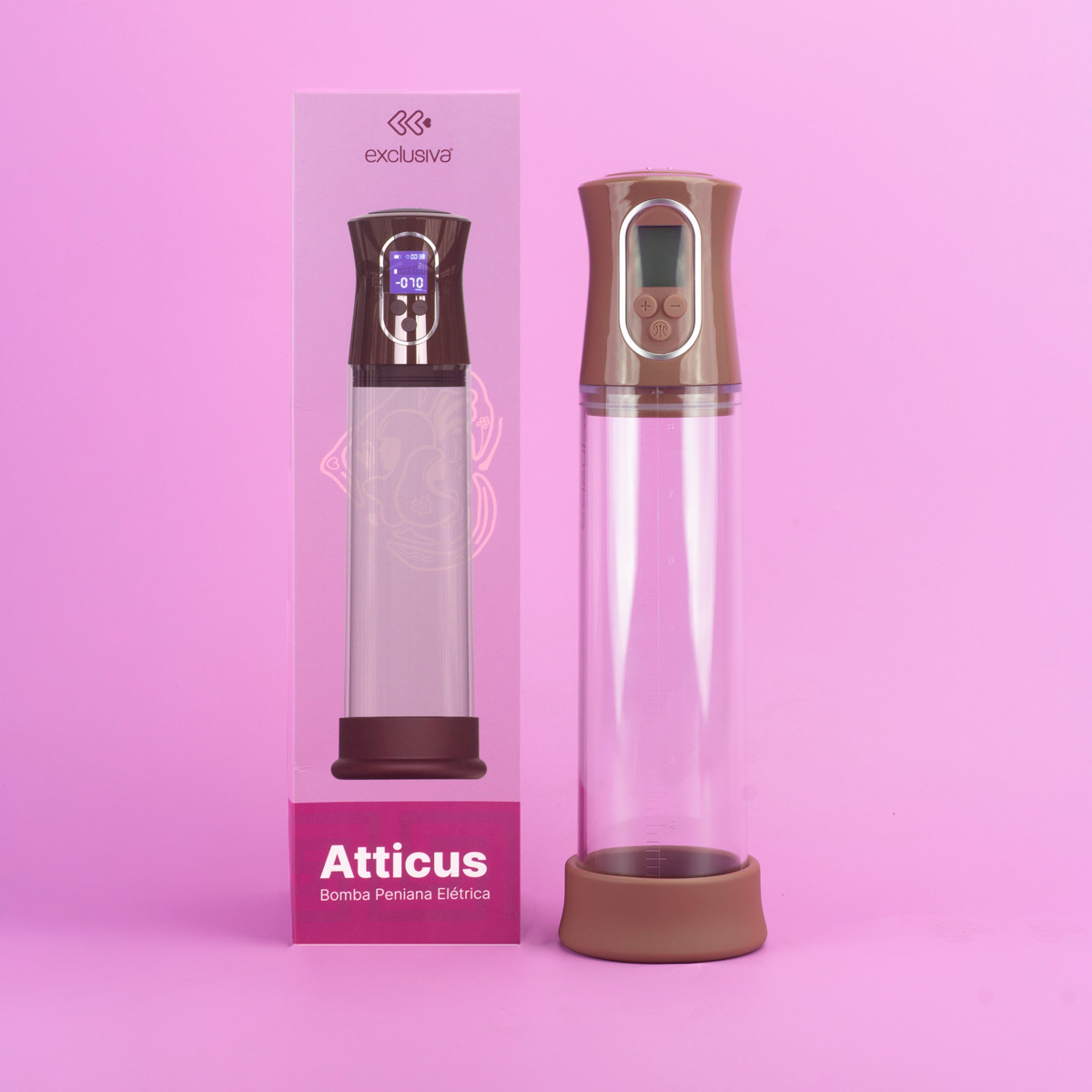 Bomba Peniana Elétrica com 3 Modos de Sucção e 8 Tipos de Intensidade - Exclusiva Atticus | Disponível em 2 Cores - 7