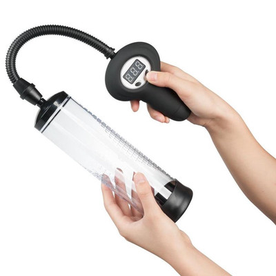 Bomba Peniana Elétrica com 3 Modos de Sucção e Anel em Silicone - SI Bomba Peniana Sexy | 21,5 x 6 cm