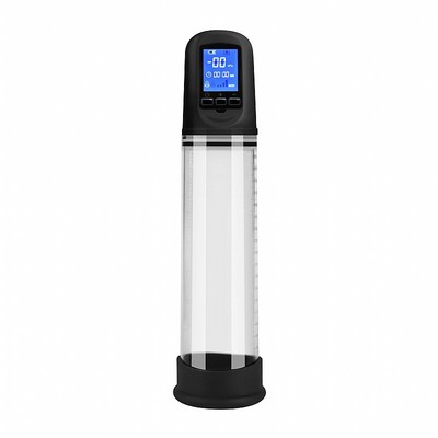Foto 2 do produto Bomba Peniana Elétrica Recarregável com Monitor Digital e Anel em Silicone - Penis Pump | 21 x 6,0 cm