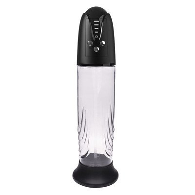 Foto 2 do produto Bomba Peniana Elétrica Recarregável com Vagina em TPR, Anel, 4 Modos de Sucção e 4 Intensidades - Passion Pump Men