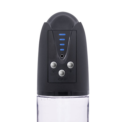 Foto 8 do produto Bomba Peniana Elétrica Recarregável com Vagina em TPR, Anel, 4 Modos de Sucção e 4 Intensidades - Passion Pump Men