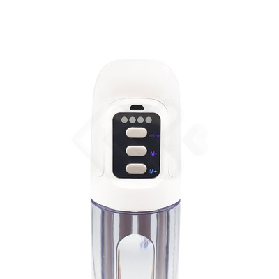 Foto 5 do produto Bomba Peniana Elétrica com Sucção Automática e 4 Níveis de Velocidade - Penis Pump Master Max Cup | 31,8 x 6,6 cm | Cor: Branco