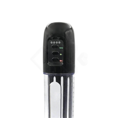Foto 4 do produto Bomba Peniana Elétrica com Sucção Automática e 4 Níveis de Velocidade - Penis Pump Master Max Cup | 31,8 x 6,6 cm | Cor: Preto