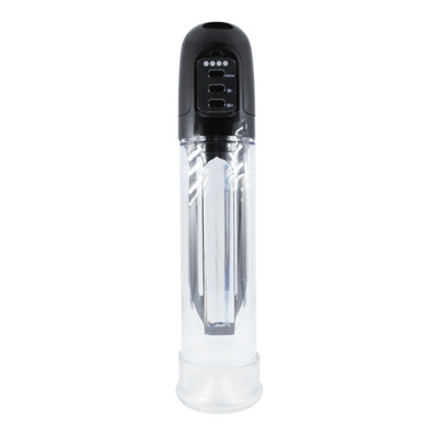 Foto 2 do produto Bomba Peniana Elétrica com Sucção Automática e 4 Níveis de Velocidade - Penis Pump Master Max Cup | 31,8 x 6,6 cm | Cor: Preto