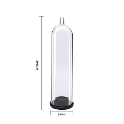 Foto 3 do produto Bomba Peniana Manual com 3 Anéis e Bocal em Forma de Vagina - Pênis Pump | 17 x 4,8 cm
