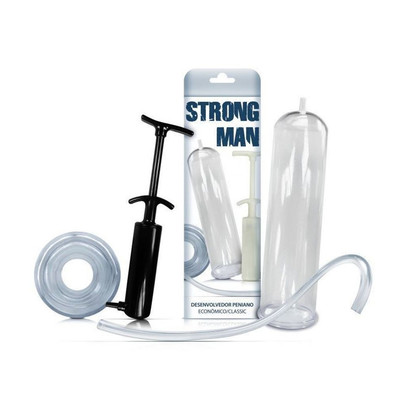 Foto 3 do produto Bomba Peniana Manual para Desenvolvimento do Pênis - Strong Man | 23,2 x 5,6 cm | Disponível em 2 Cores