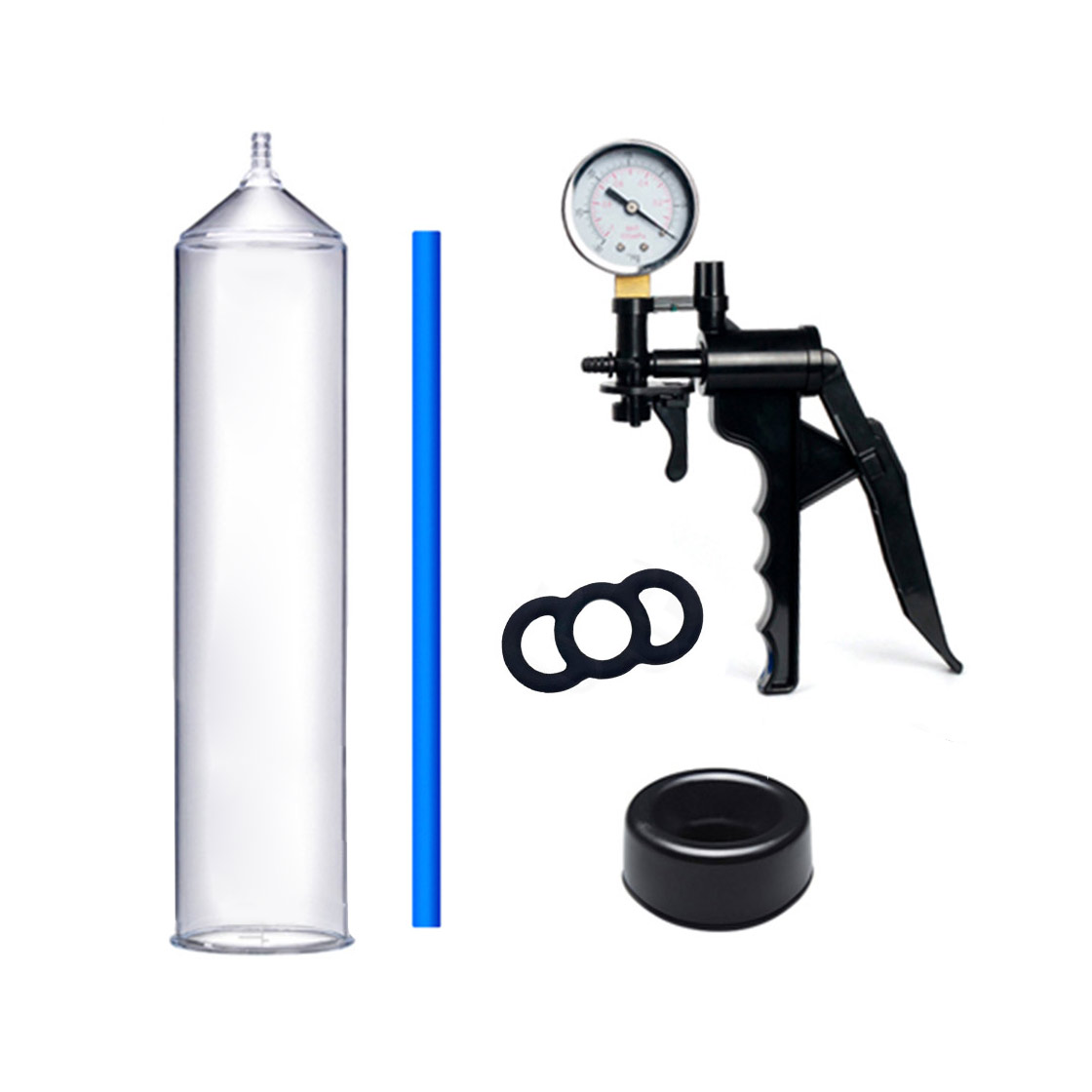 Bomba Peniana Manual com Gatilho de Pressão, Manômetro e Válvula de Descompressão do Ar - ProXtra LuvPump | 32,5 x 6,4 cm - 2