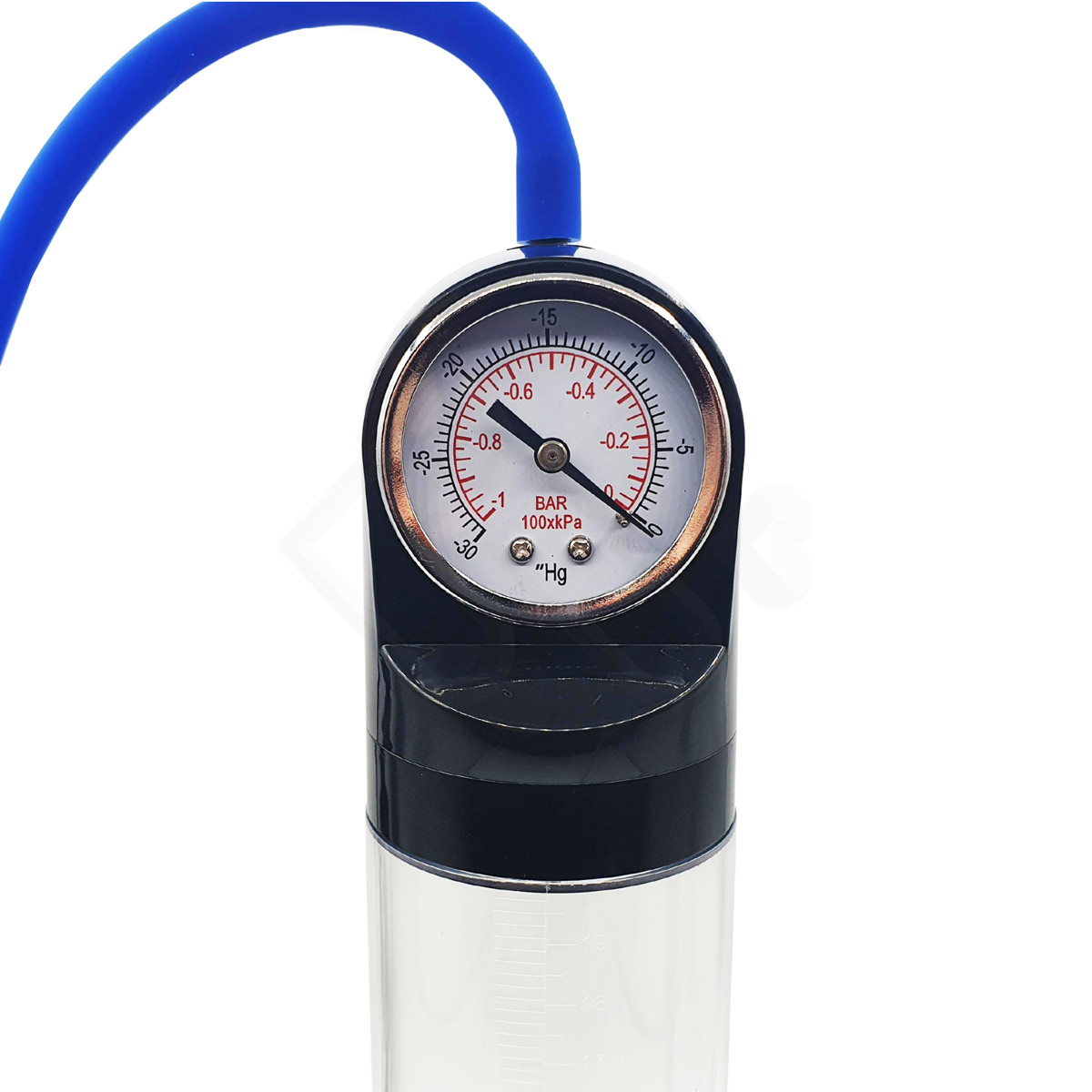 Bomba Peniana Manual com Manômetro e Válvula de Descompressão do Ar - ClassiXtra LuvPump | 20 x 5,8 cm - 2