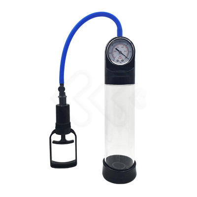 Bomba Peniana Manual com Manômetro e Válvula de Descompressão do Ar - ClassiXtra LuvPump | 20 x 5,8 cm