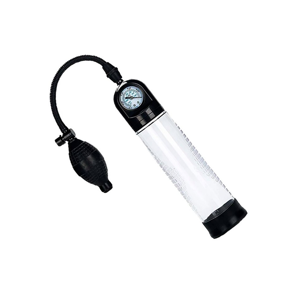 Bomba Peniana Manual com Manômetro e Válvula de Descompressão do Ar - Penis Pump To Be The Bigger Man | 28,5 x 6,1 cm - 3