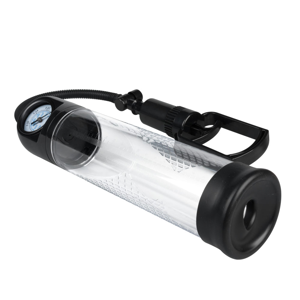 Bomba Peniana Manual com Manopla de Bombeamento Manômetro de Pressão - Penis Pump PowerUp | 20 x 2,2 cm - 3