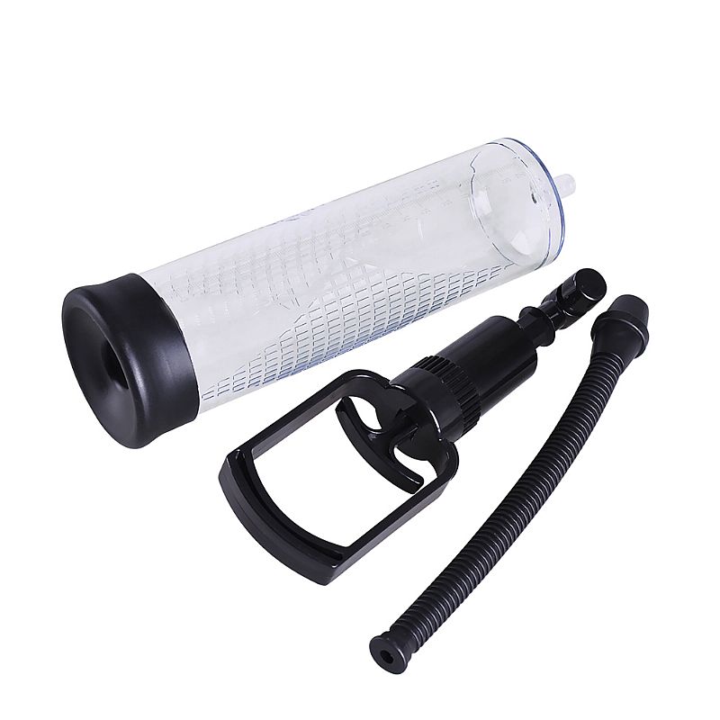 Bomba Peniana Manual com Manopla e Tubo com Graduação e Bocal em Silicone - Pênis Pump | 22 x 6,2 cm - 2