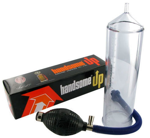 Bomba Peniana Manual com Pêra - Handsome UP Sexy Import | 21 x 6 cm - 2