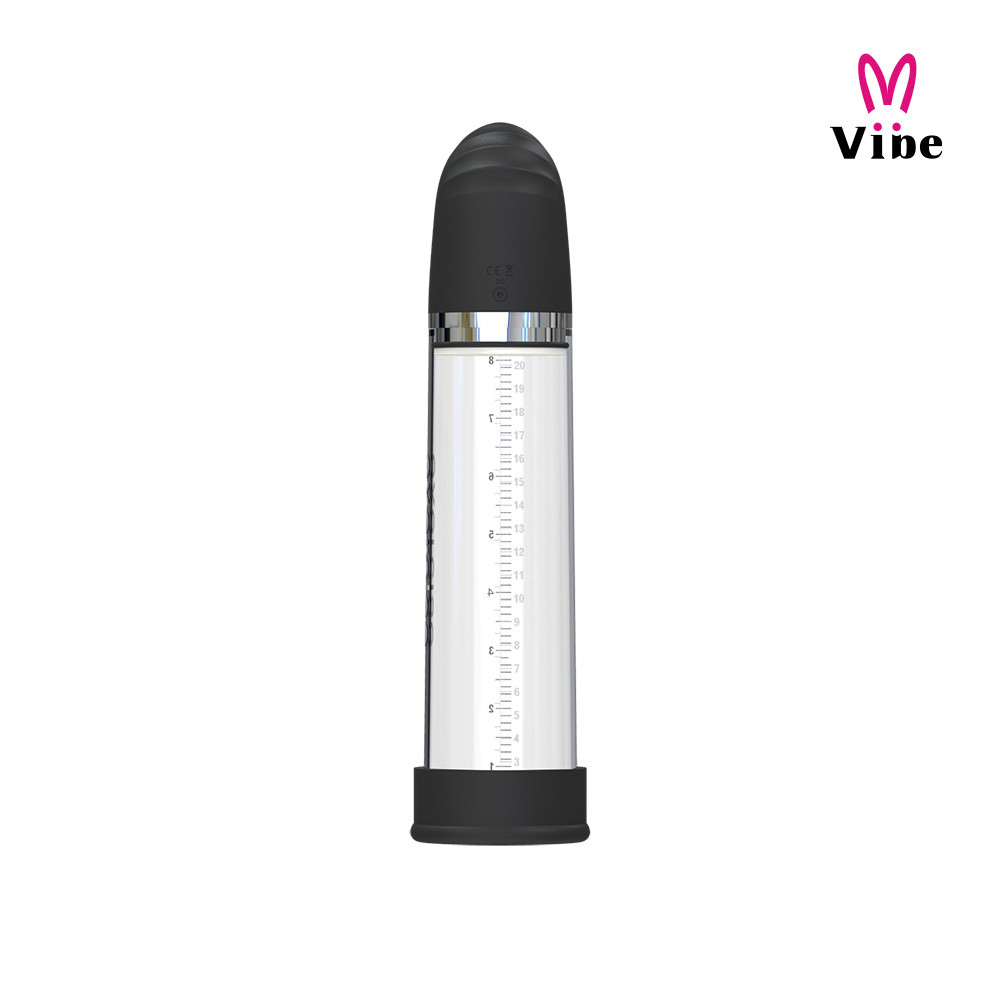 Bomba Peniana Recarregável Elétrica com 4 Modos de Sucção e Anel em Silicone - Penis Pump - 30,9 x 7,6 cm - 5