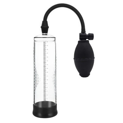 Bomba Peniana de Sucção Manual com Pera de Bombeamento - Penis Pump | 21 x 5,5 cm