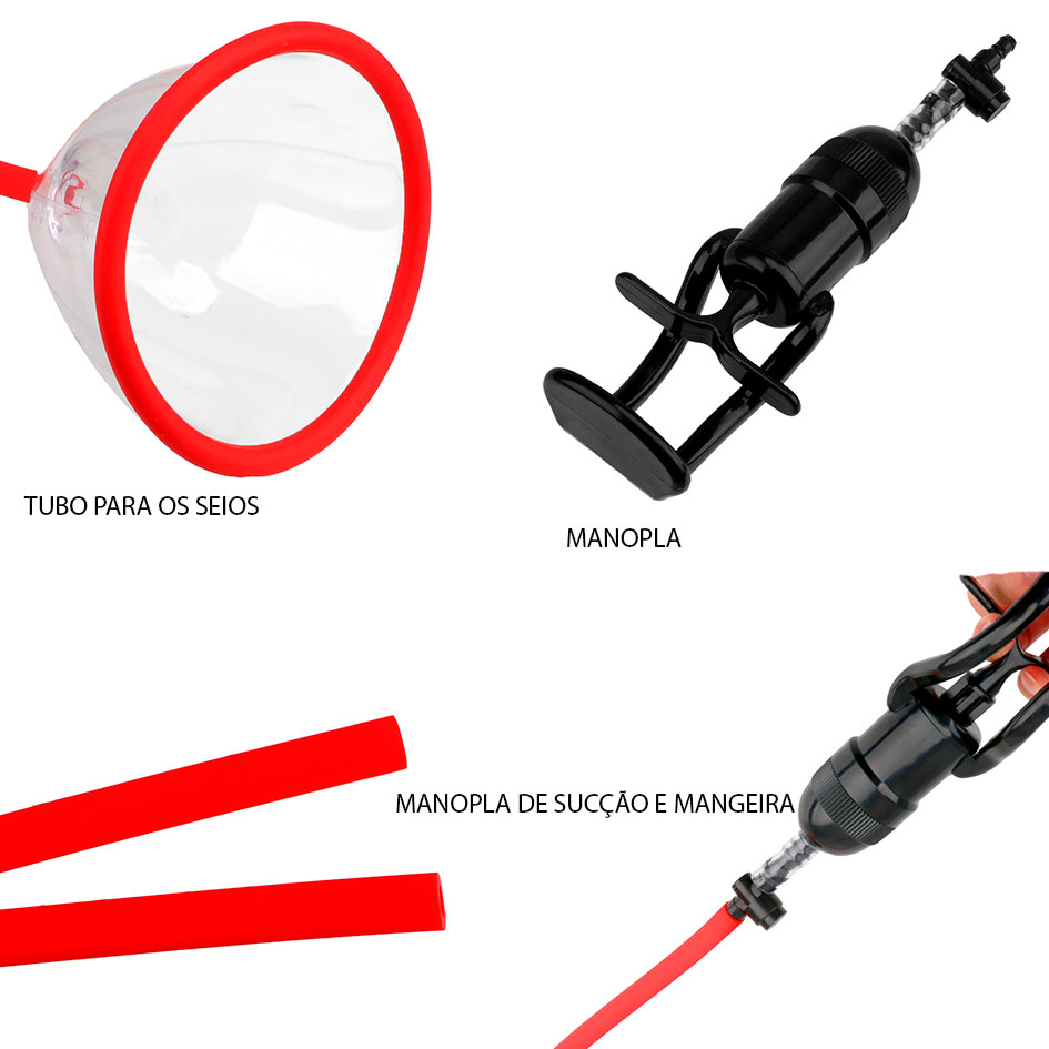 Sugador de Seios e Mamilos em Plástico Rígido - Luv Pump - 6