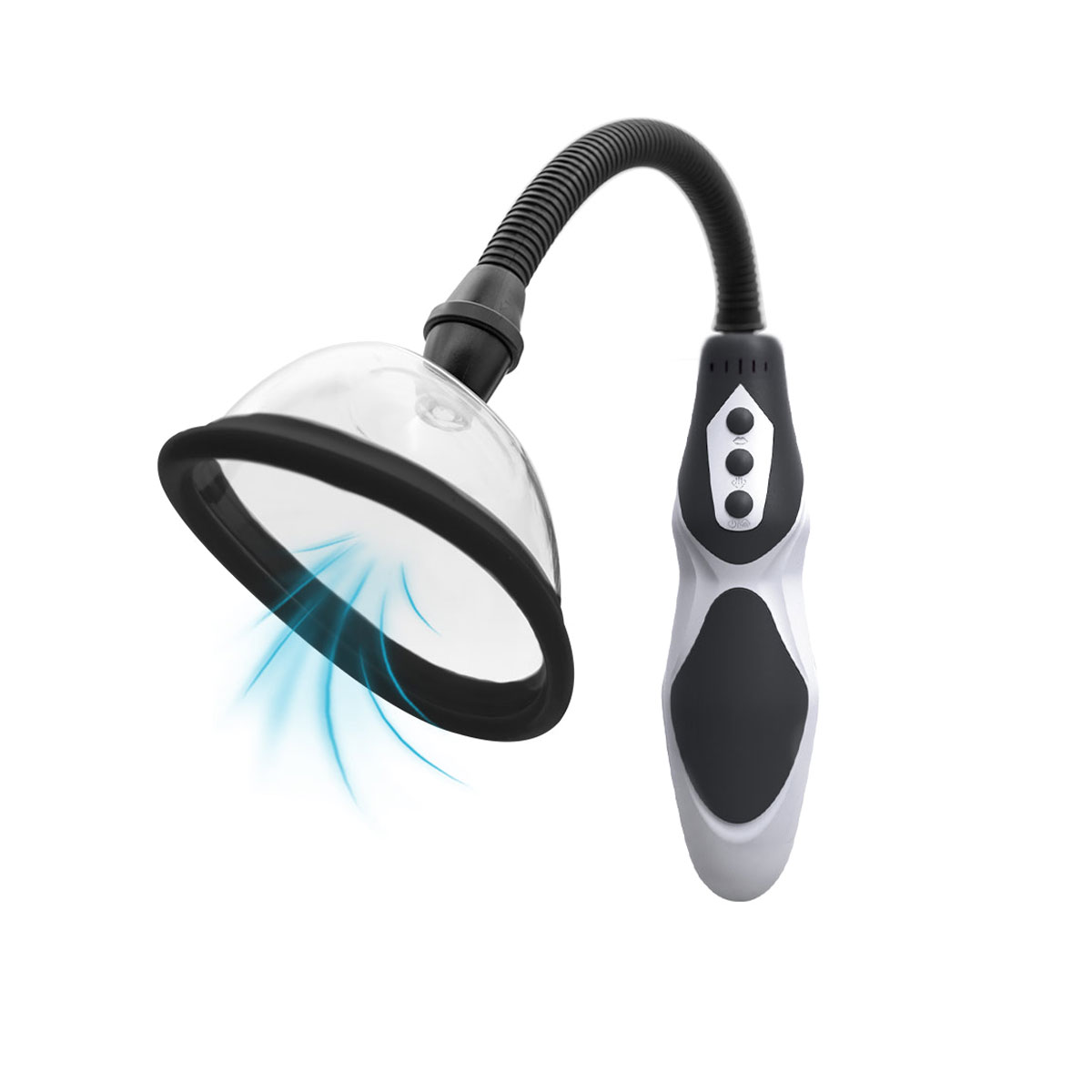 Bomba Vaginal Elétrica Recarregável em ABS, com 4 Modos de Sucção e 4 Intensidades - Passion Pump - 2