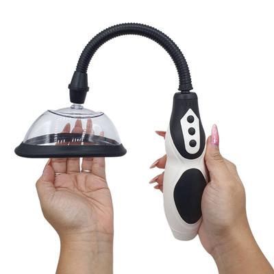 Bomba Vaginal Elétrica Recarregável em ABS, com 4 Modos de Sucção e 4 Intensidades - Passion Pump