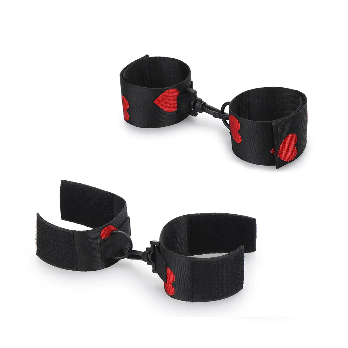 Kit Bondage com Algemas, Prendedor de Perna e Tornozeleiras com Detalhes de Coração com 10 peças - Bondage Kits I Would Give It All To Not Be Sleep Alone - 4