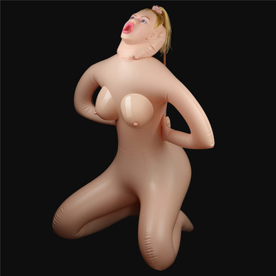 Foto 5 do produto Boneca Inflável com Posição de Vaqueira, Seios, Cabelo, Rosto e 3 Orifícios Penetráveis em TPE - LoveToy Horny CowGirl Fayola