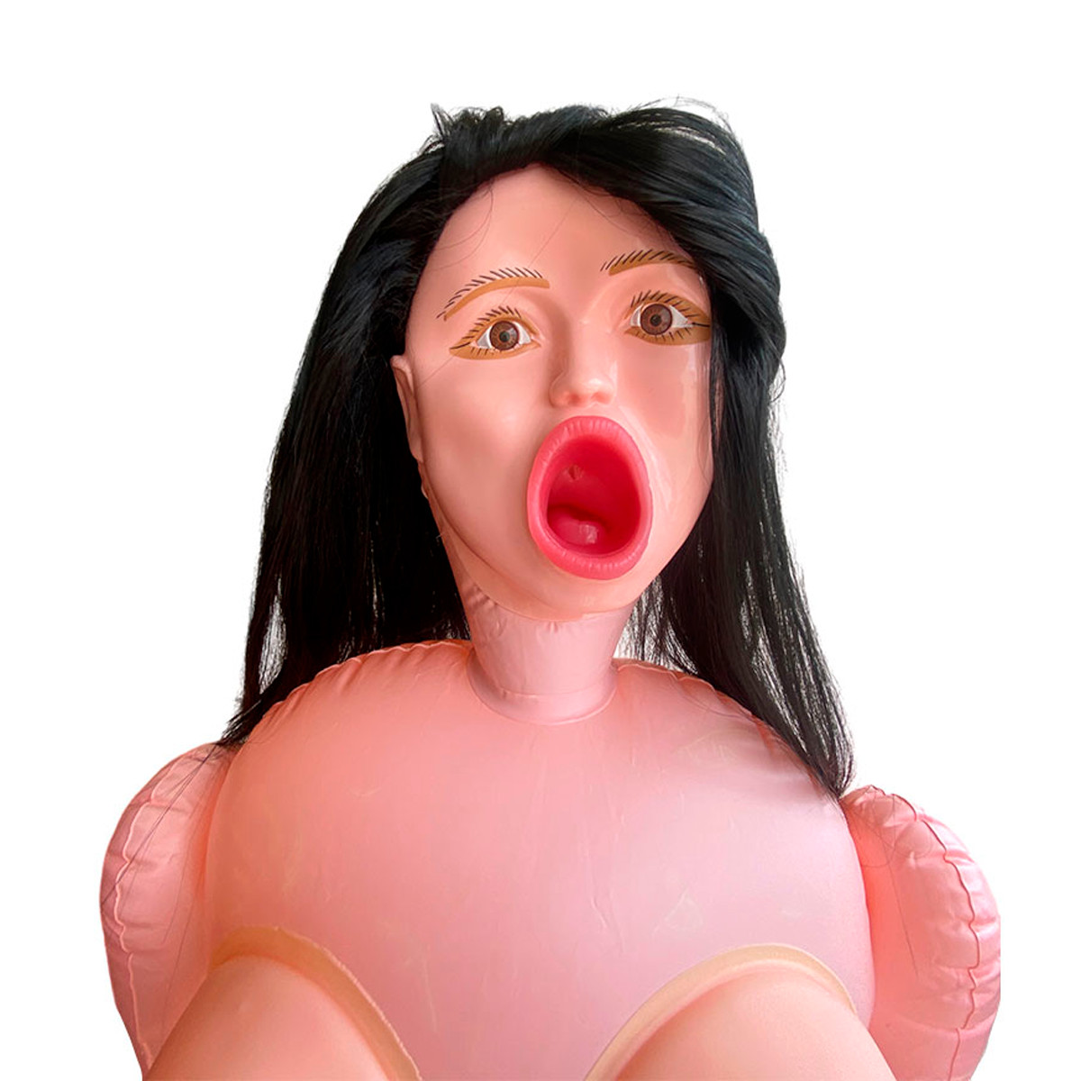 Boneca Inflável com Seios, Rosto, 3 Orifícios Penetráveis em TPE, Bullet Multivelocidade e Gemido - Top-notch 3D Beautiful Girl | Disponível em 2 Cores - 7