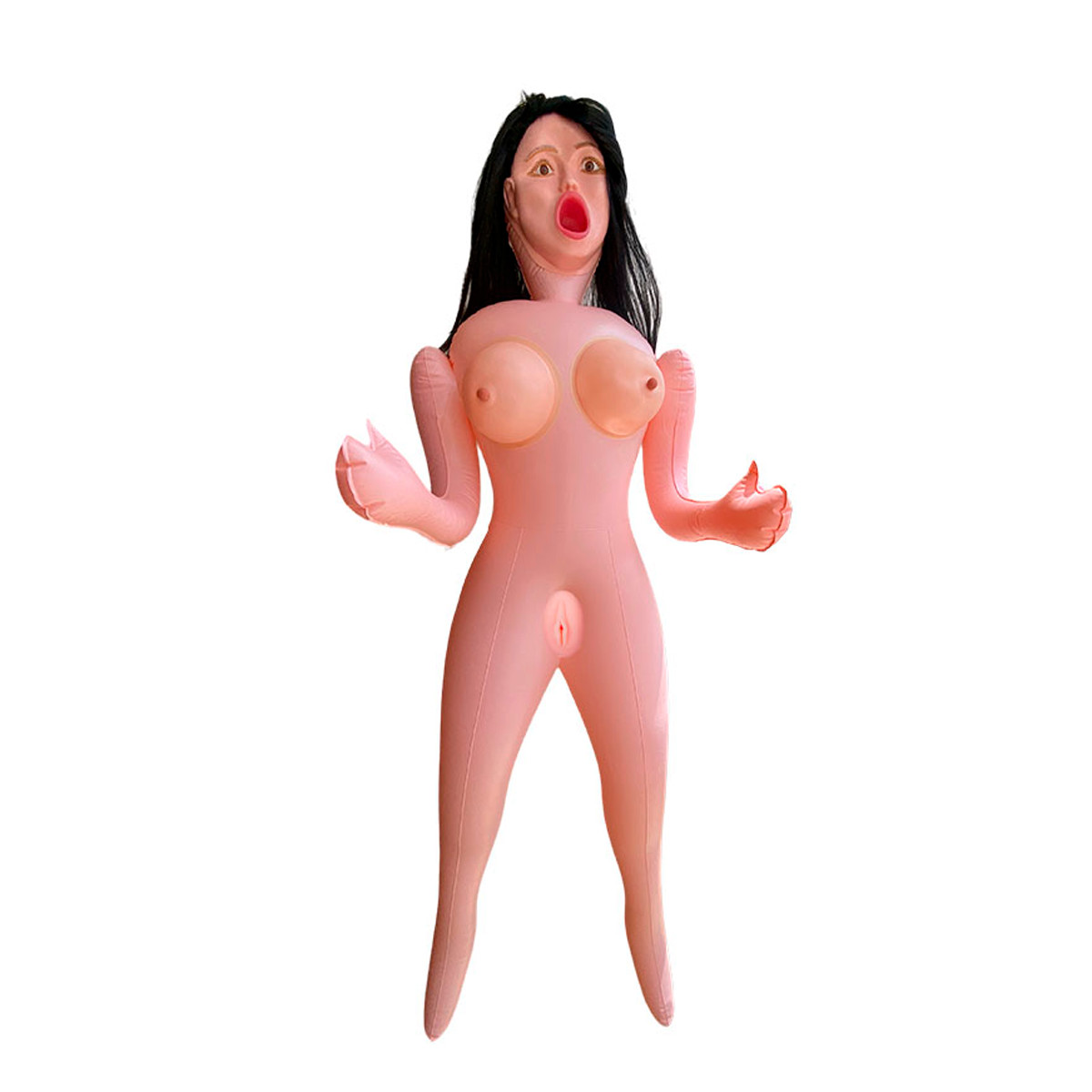 Boneca Inflável com Seios, Rosto, 3 Orifícios Penetráveis em TPE, Bullet Multivelocidade e Gemido - Top-notch 3D Beautiful Girl | Disponível em 2 Cores - 5