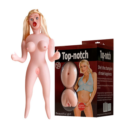 Boneca Inflável com Seios, Rosto, 3 Orifícios Penetráveis em TPE, Bullet Multivelocidade e Gemido - Top-notch 3D Beautiful Girl | Disponível em 2 Cores
