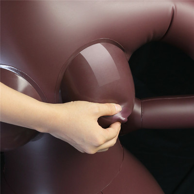 Foto 4 do produto Boneca Inflável com Posição de Vaqueira, Seios, Cabelo, Rosto e 3 Orifícios Penetráveis em TPE - LoveToy Horny CowGirl Yael