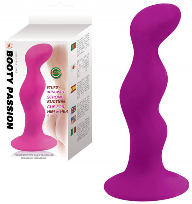 Booty Passion - Plug Anal em Soft Touch com Ventosa - 11 x 2,5 cm - 1